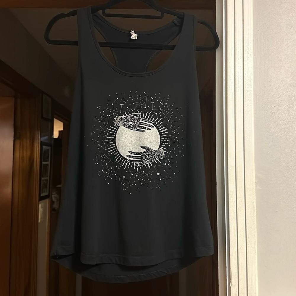 Ideal T by Next Level Celestial Light Cradled by Esoteric Hands, size XL